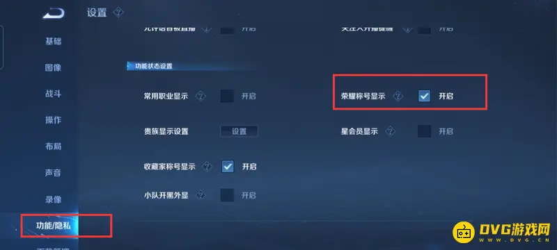 《王者荣耀》对局亮标设置详解