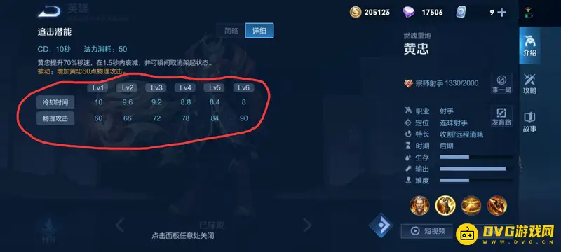 《王者荣耀》黄忠技能加点推荐