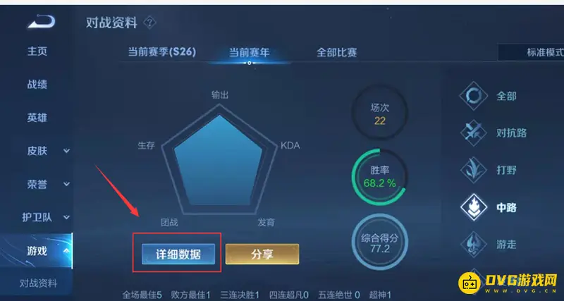 《王者荣耀》KDA查看方法