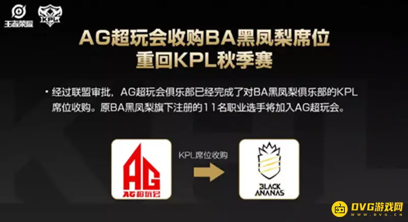 《王者荣耀》BA黑凤梨解散原因解析