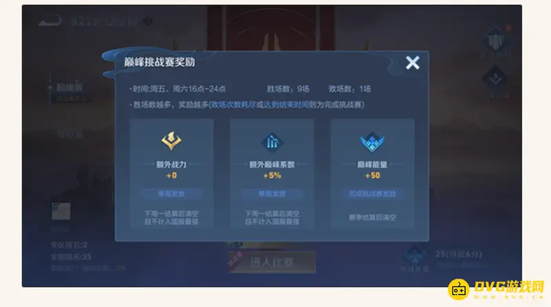 《王者荣耀》王者挑战赛积分规则详解