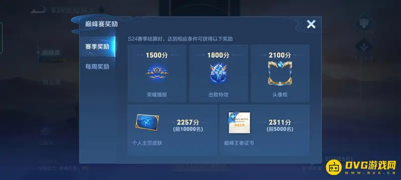 《王者荣耀》巅峰赛1600分奖励详解-荣耀播报及分段奖励说明