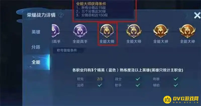 《王者荣耀》大师段位解析-大师不能直接晋升王者