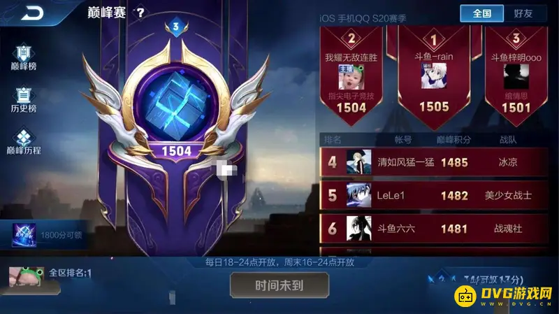 《王者荣耀》排位表现分继承规则解析