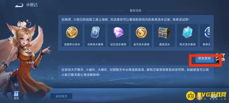 《王者荣耀》禁言解除时间查询方法