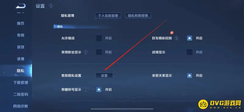 《王者荣耀》贵族标识不显示设置方法