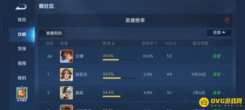 《王者荣耀》英雄胜率榜查看方法详解