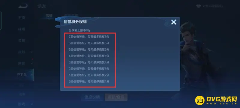 《王者荣耀》信誉积分补给方法详解