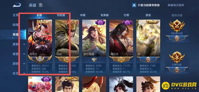 《王者荣耀》国服花木兰皮肤推荐