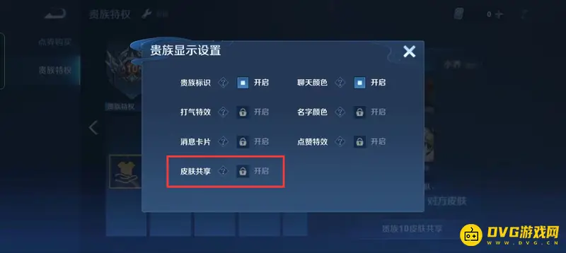 《王者荣耀》共享皮肤功能详解