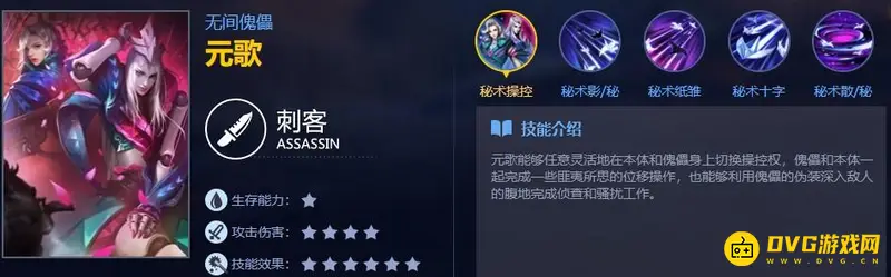 《王者荣耀》四个技能英雄一览