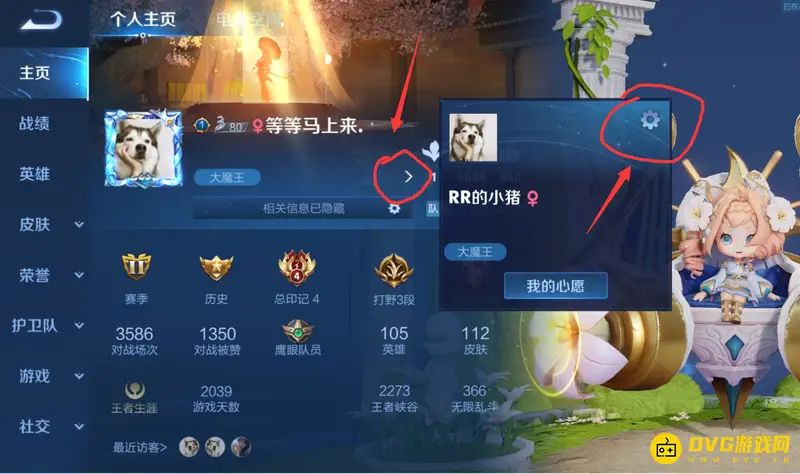 《王者荣耀》性别设置教程