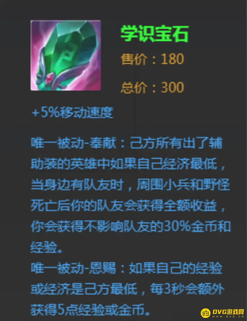 《王者荣耀》宝石装备详解-学识宝石属性与合成介绍