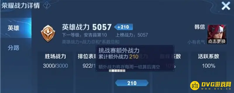 《王者荣耀》巅峰挑战赛额外战力解析