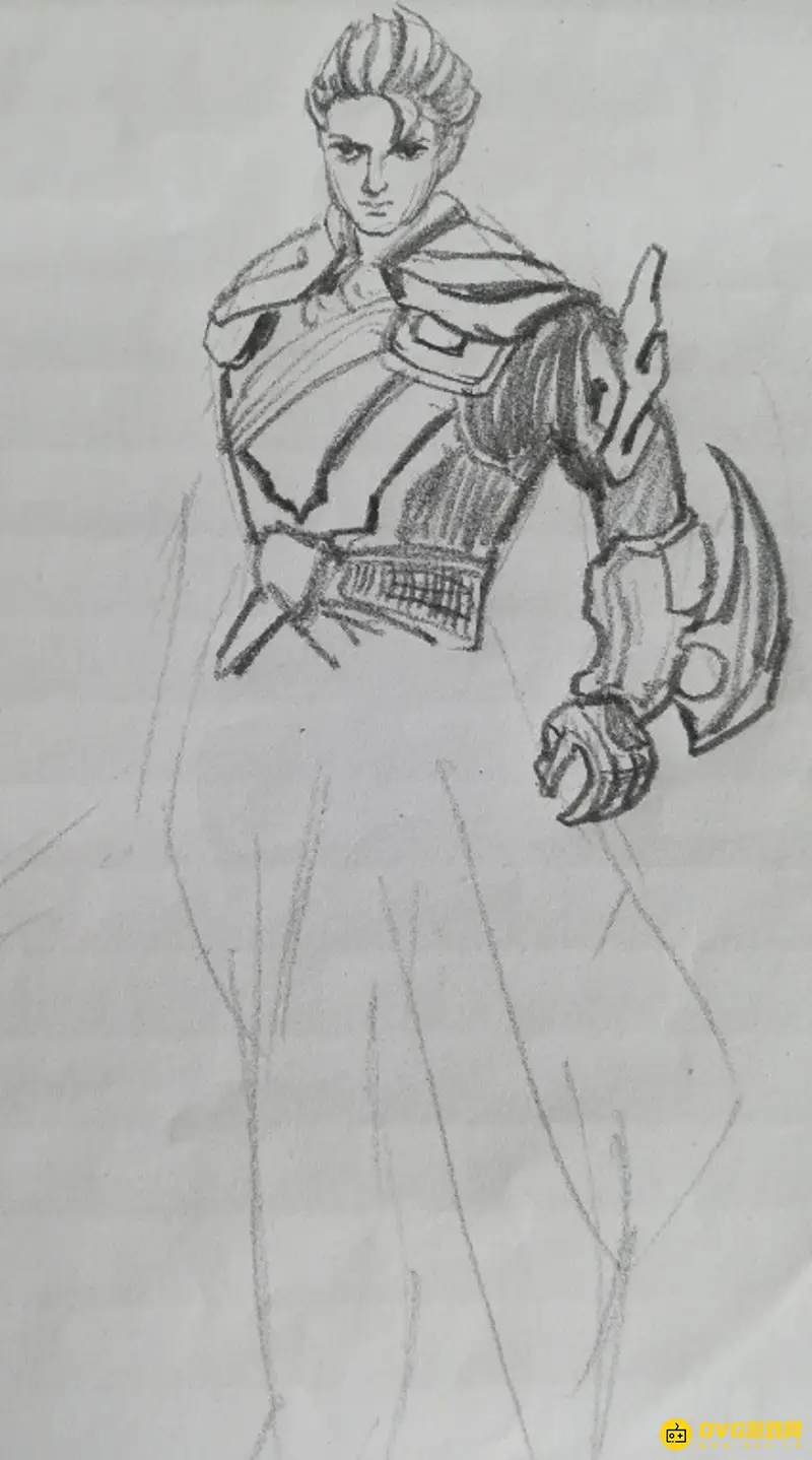 《王者荣耀》凯的绘画步骤详解