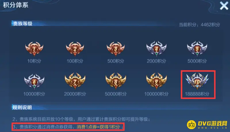 《王者荣耀》贵族10价格解析