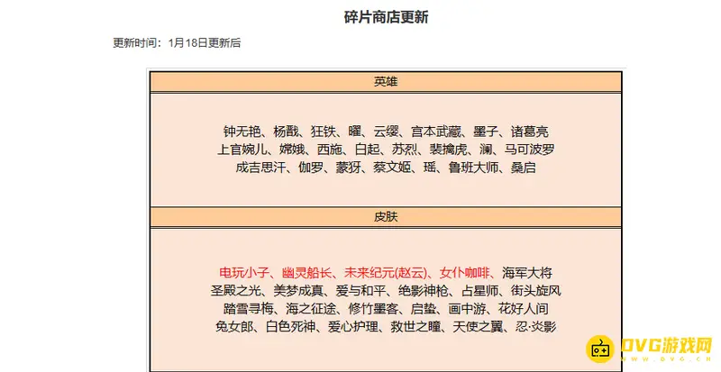 《王者荣耀》兑换商店刷新周期详解