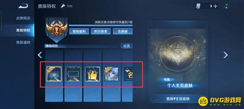 《王者荣耀》九级贵族消费详解