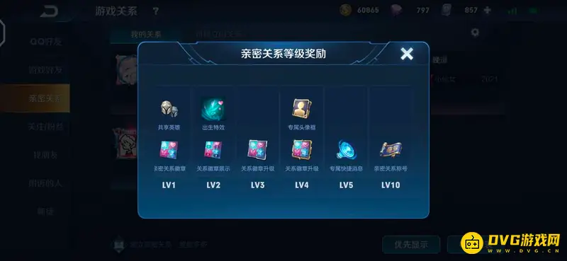 《王者荣耀》情侣等级解析