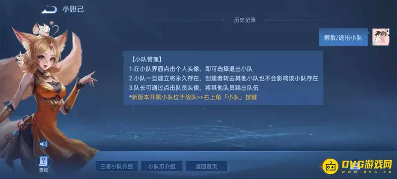《王者荣耀》如何退出小队-退出小队操作指南