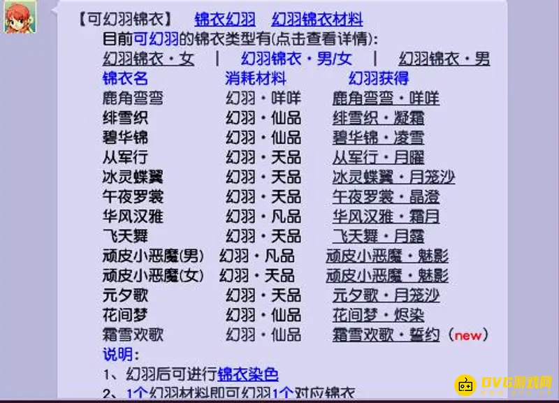 《梦幻西游》幻羽三品区别
