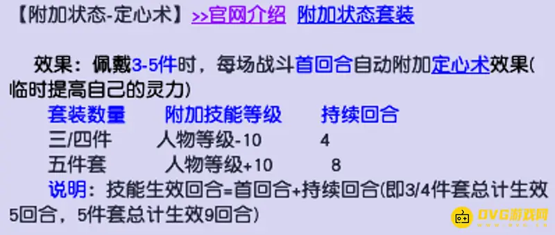 《梦幻西游》定心术套装与魔力套对比