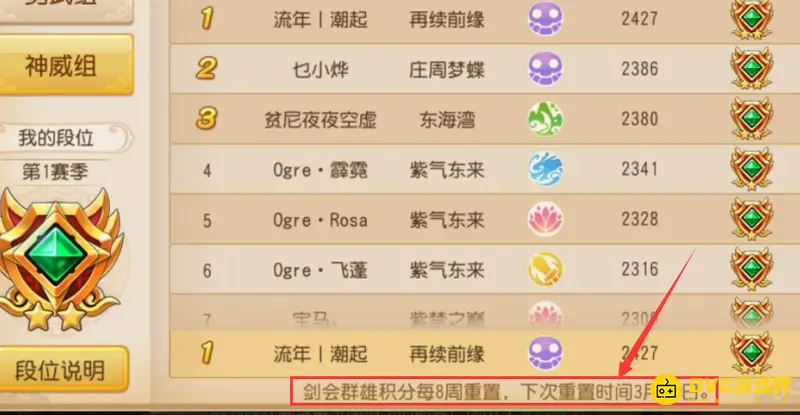 《梦幻西游》手游剑会奖励发放时间