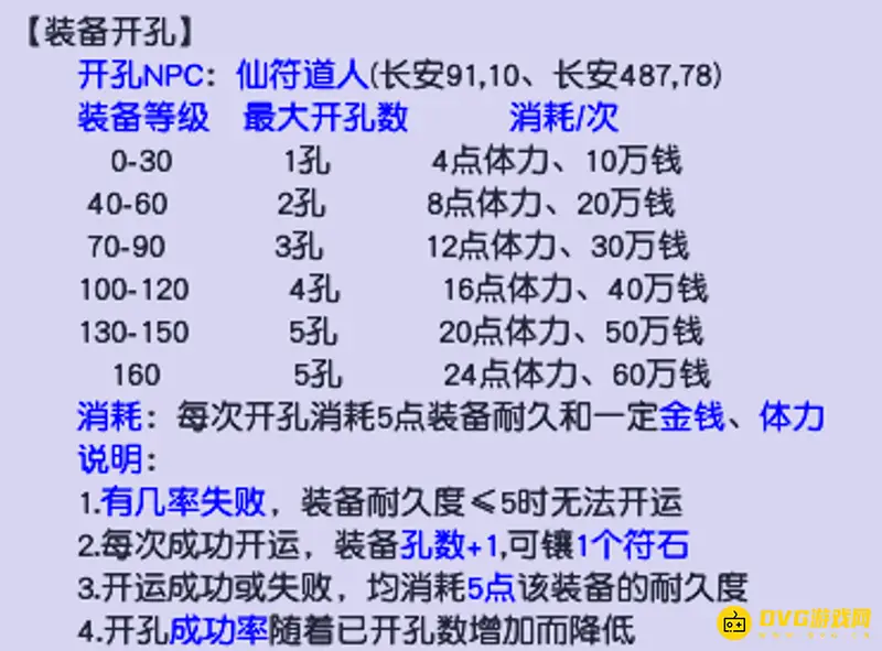 《梦幻西游》130级武器开孔数