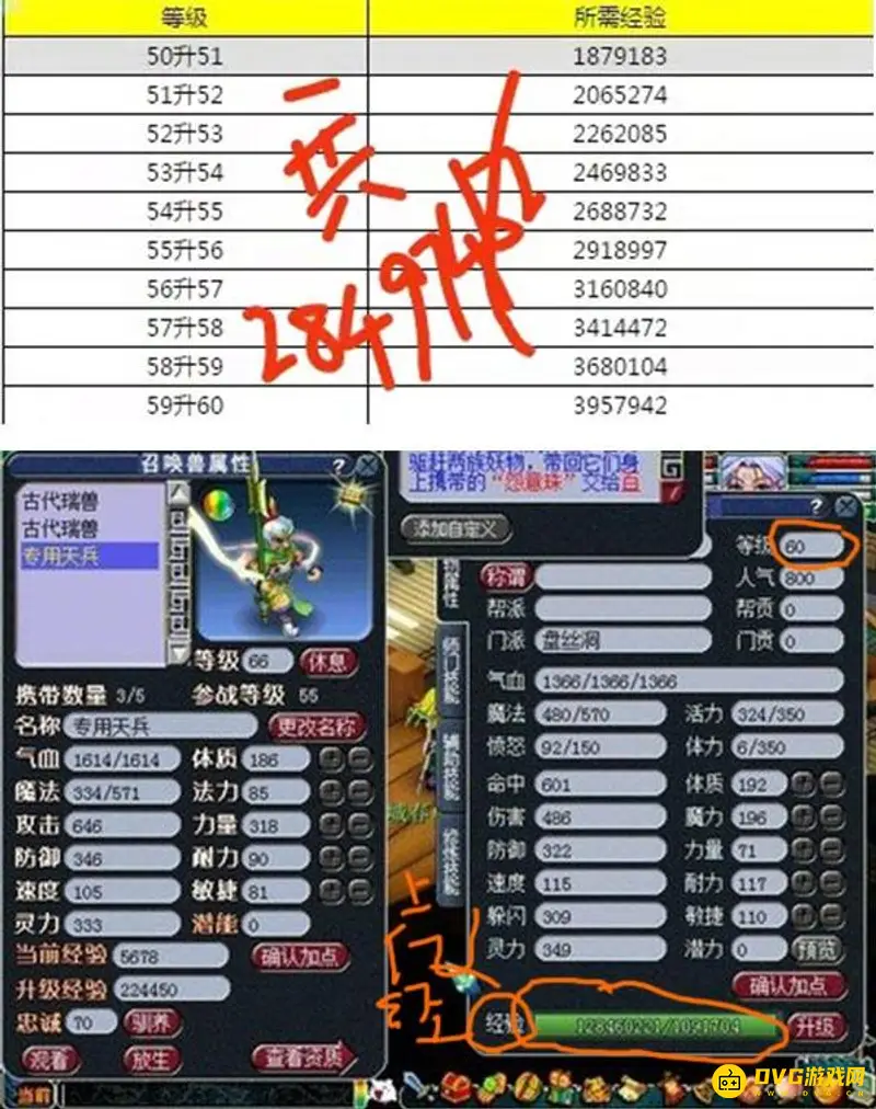 《梦幻西游》50到60级经验需求详解