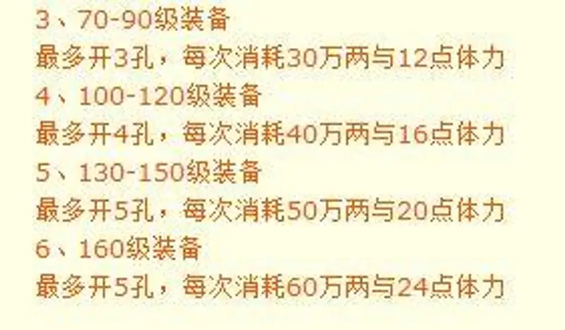 《梦幻西游》开三孔费用详解