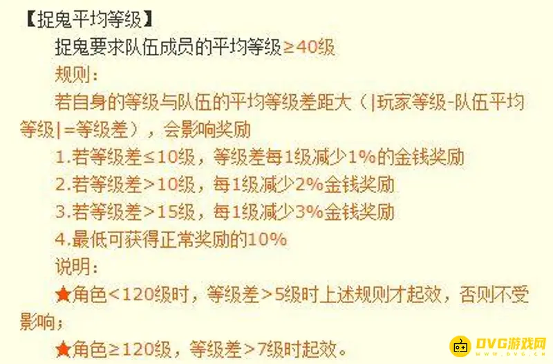 《梦幻西游》捉鬼任务等级要求