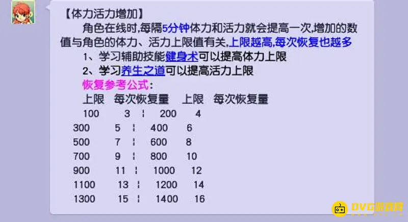 《梦幻西游》一小时恢复多少体力