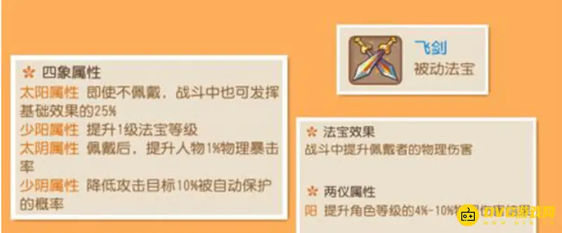 《梦幻西游》法宝飞剑伤害加成详解