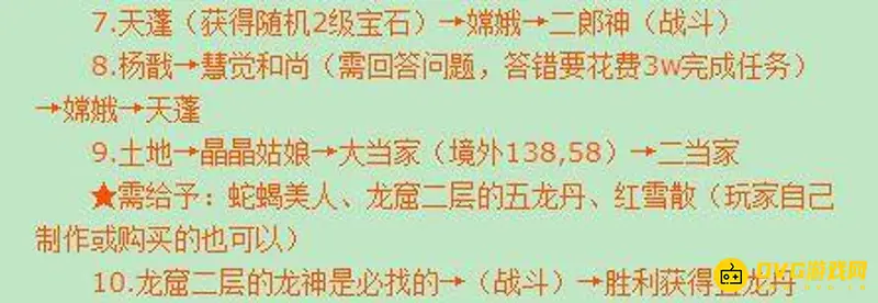 《梦幻西游》八戒悟空剧情流程详解