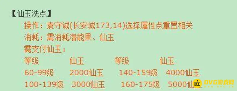 《梦幻西游》洗点费用详解