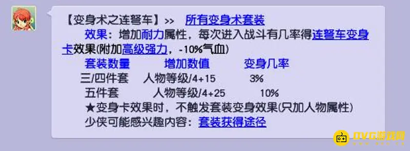 《梦幻西游》连弩车套装属性