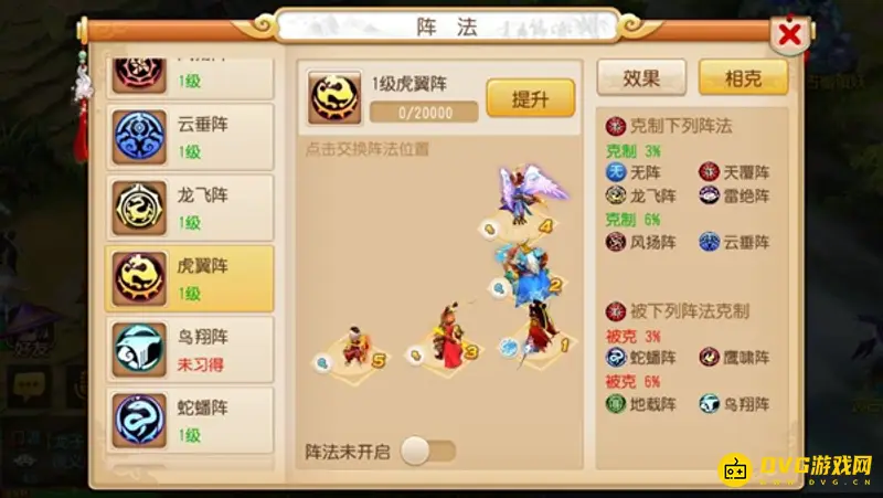 《梦幻西游》手游虎翼阵克制详解
