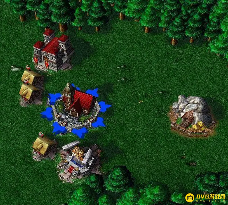 《魔兽争霸3：重制版》人族建筑物摆放技巧-防守策略详解